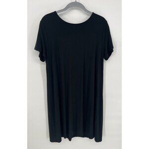 J.Jill Womens Wearable Collection T-Shirt Dress Black Size Medium Jersey Knit